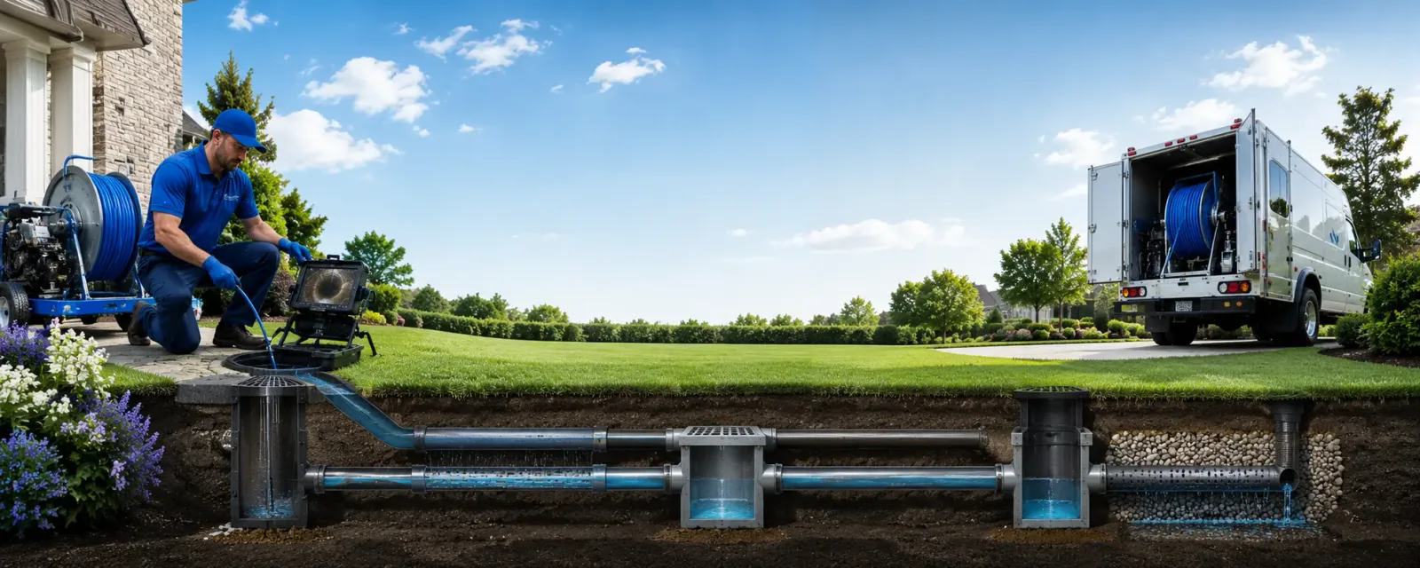 Outdoor drain cleaning information for Jefferson, MA